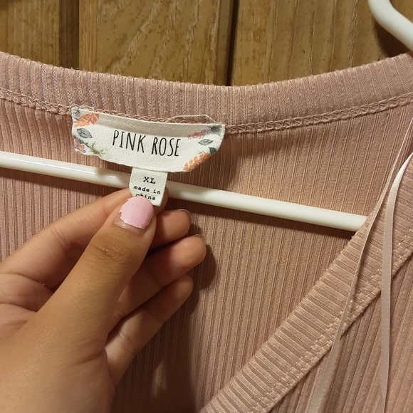 Pink button up - Picture 3 of 3